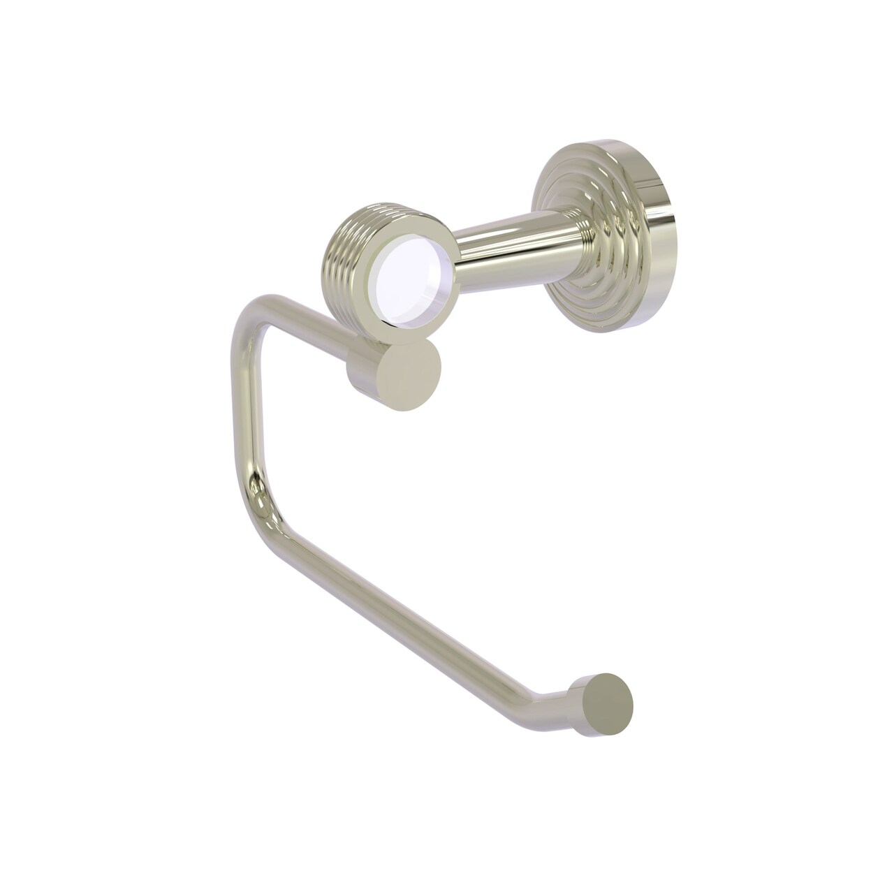 Pacific Beach Collection European Style Toilet Tissue Holder With Groovy Accents - Polished Nickel